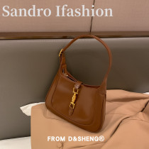 French niche Sandro Ifashion official flagship underarm bag 2020 new soft leather shoulder bag mobile phone