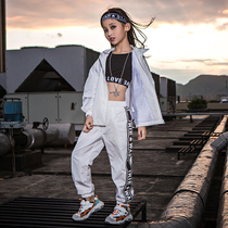 Girls jazz dance suits childrens new hip-hop costumes hip-hop performance costumes navel costumes hiphop catwalk trend