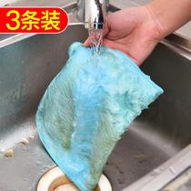 Japanese brand kitchen dishwashing cloth non-stick oil rag water absorption no hair loss easy to clean housework clean and wipe the table