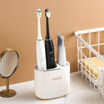 Sketching light and luxurious ceramic electric toothbrush rack free of perforated bathroom washing table toothpaste comb containing frame casks