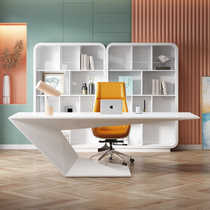 High-end Baking Varnish Boss Table Desk Brief Modern President Office Furniture Large Class Bench Single Manager Desk