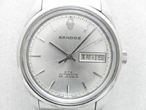 Sandoz niche Swiss double calendar all-steel automatic mens watch ETA 2836