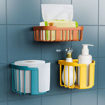 Cheap free punching toilet toilet paper shelve paper shelve paper shelve wall-mounted washroom Toilet Paper Rack Roll Paper Box