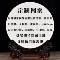 Customized Jingdezhen ceramic pure white porcelain bone porcelain plate ornaments creative commemorative print photo logo personalized custom gift