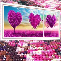 5D Crystal Diamond painting stickers full of diamond brick and stone show scenery living room point sticky diamond cross stitch new restaurant triple painting