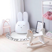 Nordic style studio childrens photography photo props creative cartoon rabbit head sofa real shooting decorative ornaments