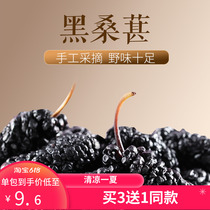 Ingredients to say mulberry dry water washed black mulberry ready-to-eat bubble wine mulberry children with tea small snacks 100g3 send 1