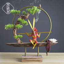 New Chinese Zen Mood Swings in Living Room Xuanguan Fighting over Buddha Sun Wuqqi Heavens Grand Saint Desk Noodle Tea Room Soft Dress