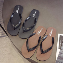 Color bottom beach non-slip trend mens clip beach slippers can soak in water flip-flops mens slippers summer seaside three