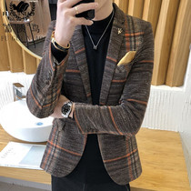 Rich bird mens casual suit jacket men 2021 Spring and Autumn New handsome Korean version of British style fashion fashion Men