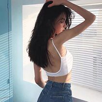 Summer wear cool ~ no steel ring UV type big backless sexy vest style pen bra girl comfortable bottoming vest