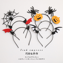 Halloween headdress black little devil horn hairband Net red hair accessories children hairclip cute headband female jewelry