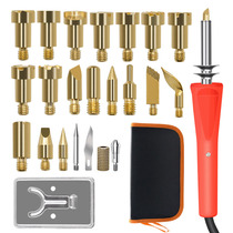 Cross-border carving hot flower welding set 25-piece set of carved gourd woodworking carving engraving carving pyrography tool