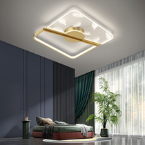 Nordic bedroom ceiling lamp romantic cozy wedding room led lamp ins teenage girl net red feather lamp in master bedroom room