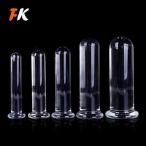 Glass anal plug straight rod for men and women large solid transparent crystal anal vaginal masturbation bar sex products