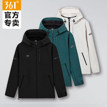 361 mens clothing sports jacket 2022 spring new stylish warm windproof even cap windsuit 361-degree casual blouse