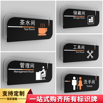  Pantry sign no smoking sign Lounge sign creative high-end acrylic wall stickers self-adhesive do not smoke sign custom-made high-end double-layer house number production