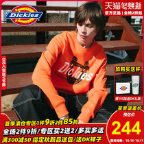 Dickies round neck sweater men logo print badge long sleeve winter New fleece top 8046 Y B