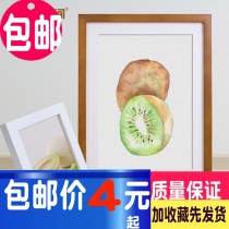 Solid wood hanging wall photo frame setting 5 inch 6 7 8 0 inch custom mounted A4 photo frame creative children