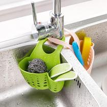 Kitchen sink Plastic drain basket Pool shelf Faucet sponge drain rack Small supplies storage rack Hanging basket