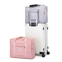 Xiaomi family large capacity folding travel bag Hand luggage bag moving to give birth bag Business travel set pull rod