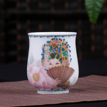Collection Tea Ware Hunan Department of Arts and Crafts Wang as pure hand painted tea tea tasting cup Handheld tea cup D217