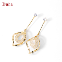 925 Silver Needle Earrings Women 2021 New Tide Joker Long earrings French temperament