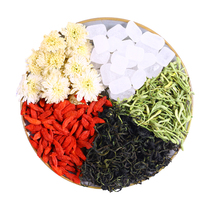 Honeysuckle dandelion tea health wild chrysanthemum tea long pox stomach fire to liver Fire Fire clear heat tea wolfberry stay up late