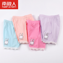 Girls safety pants summer thin anti-gloss cotton boxer pants can be worn outside for little girl childrens bottoming shorts inside