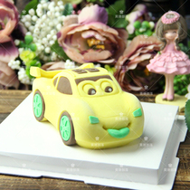 3D three-dimensional mousse cake silicone mold ice cream cake abrasive cartoon car mousse cake silicone mold