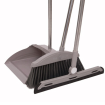 Nordic broom dustpan set home Nordic simple wind plastic broom dustpan set three smoke gray