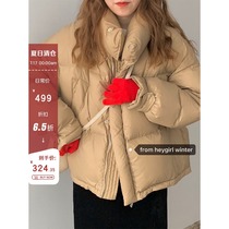 HEYGIRL Heige Korean version loose small thin down jacket womens short warm down jacket 2020 winter