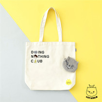 CATXMAN ZHOU BAIHAO CATXMAN BUDDY EMBROIDERY TOTE EMBROIDERY TOTE ENVIRONMENTAL PROTECTION BAG