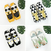 Home office oil-proof wear-resistant sleeve dust cotton linen sleeve Net red recommended work sleeve guard Korean version