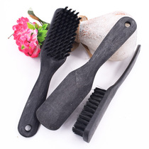 Shoe polish brush soft wool household 1 yuan 1 piece of supply stall leather shoe brush black long handle shoe cleaning multifunctional