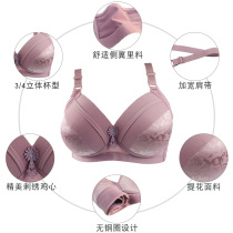 Cross-border large size underwear bra middle-aged bra thin mom bra bra bra without steel rim