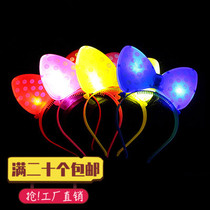 Stall night market antler head hoop glowing horn dragon horn Mickey hair hoop childrens small hair card concert glowing headgear