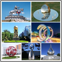 Manufacturers large square stainless steel sculpture scenic area white steel weather-resistant steel abstract landscape color metal sculpture