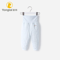 Tongtai baby high waist belly pants autumn pants thick baby warm pants baby cotton pants cotton autumn winter pajamas