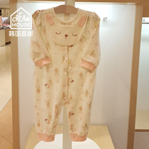 (CreamHouse) Korean cute rabbit baby girl spring and autumn cotton long sleeve body clothes