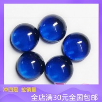 Flat plain round blue spinel luo shi DIY jewelry watch button with stone semi-1 5mm-12mm