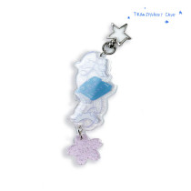 Transparent cave Happy Rabbit Hotline Transparent Acrylic Bag Pendant Keychain Original