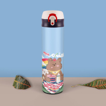 Ins wind gummy bear Japanese and Korean original large-capacity stainless steel insulation cup cute drinking cup male and female students