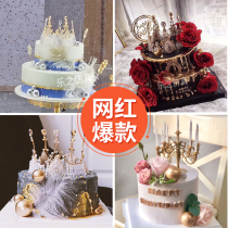  Simulation crown cake model Net celebrity popular fake cake shop window decoration samples can be customized