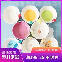 Thailand imported ceramic bowl Pet Bowl Childrens bowl super cute dog bowl cat bowl soy sauce pet