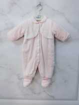 Li Yingfang childrens clothing female baby coral fleece quilted romper jumpsuit baby cotton one-piece one-piece one-piece winter clothing