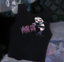 FUNCKFASSS-Punk Girl-Thunderbolt-Thunderbolt-Black Pink Vest