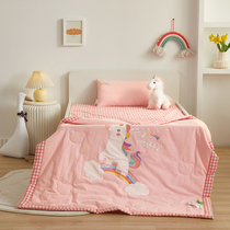 Infant and children cartoon class A cotton summer quilt 120*150 summer cool quilt baby kindergarten with thin quilt air conditioner quilt
