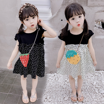 Girl Summer Dress Woman Baby Sleeveless Dress 1-3-6 Year Old Girl Short Sleeve Dress Fashion Korean version of dress