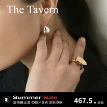 TheTavern Korean niche independent designer Astre gold and silver personality irregular geometric ring